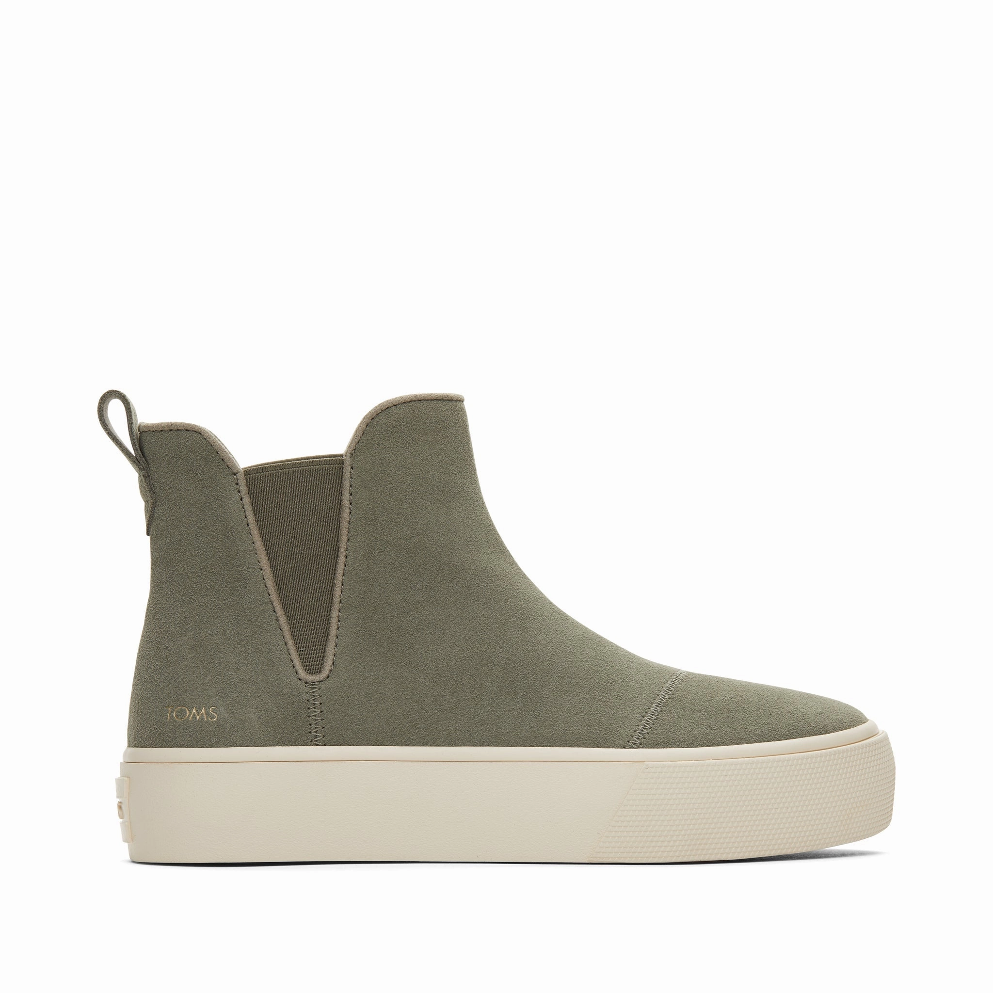 Anatomical shape Fenix Platform Chelsea Vetiver Suede Sneaker