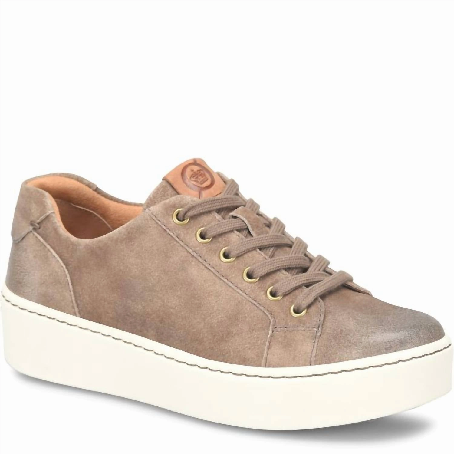 Adaptive Fit Neutral Base Women's Mira Suede Sneaker In Taupe