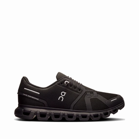 On Women's Cloud 6 Sneaker in Black/Black Walk Ready