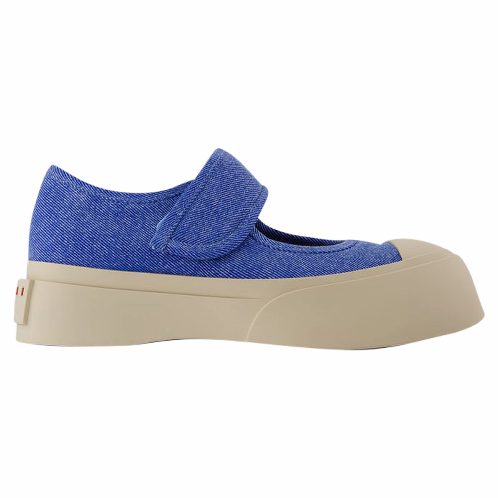 Mary Jane Sneakers - Marni - Cotton - Blue Fit Control