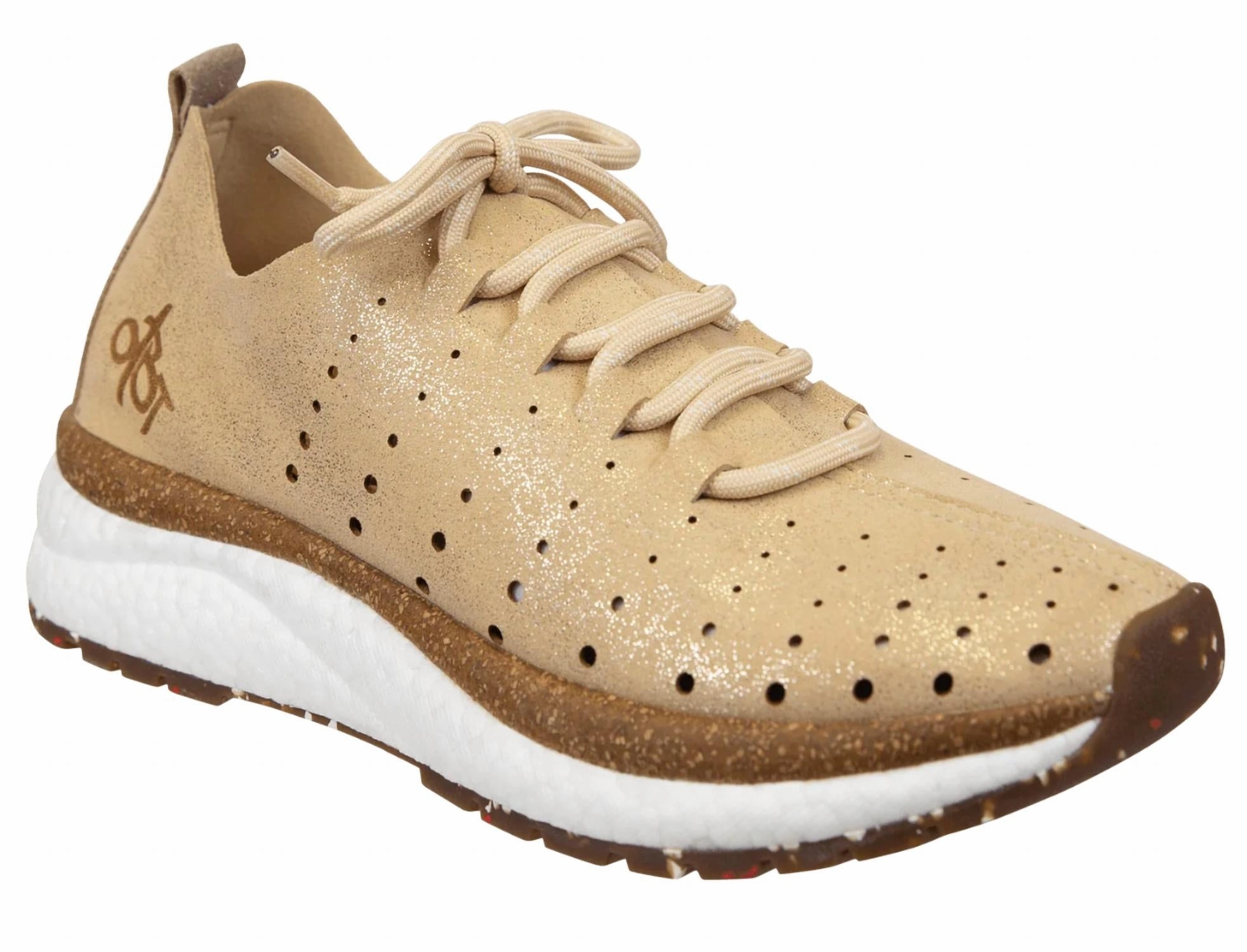 Women's Alstead Comfort Sneakers In Gold Microfiber Lining Comfort