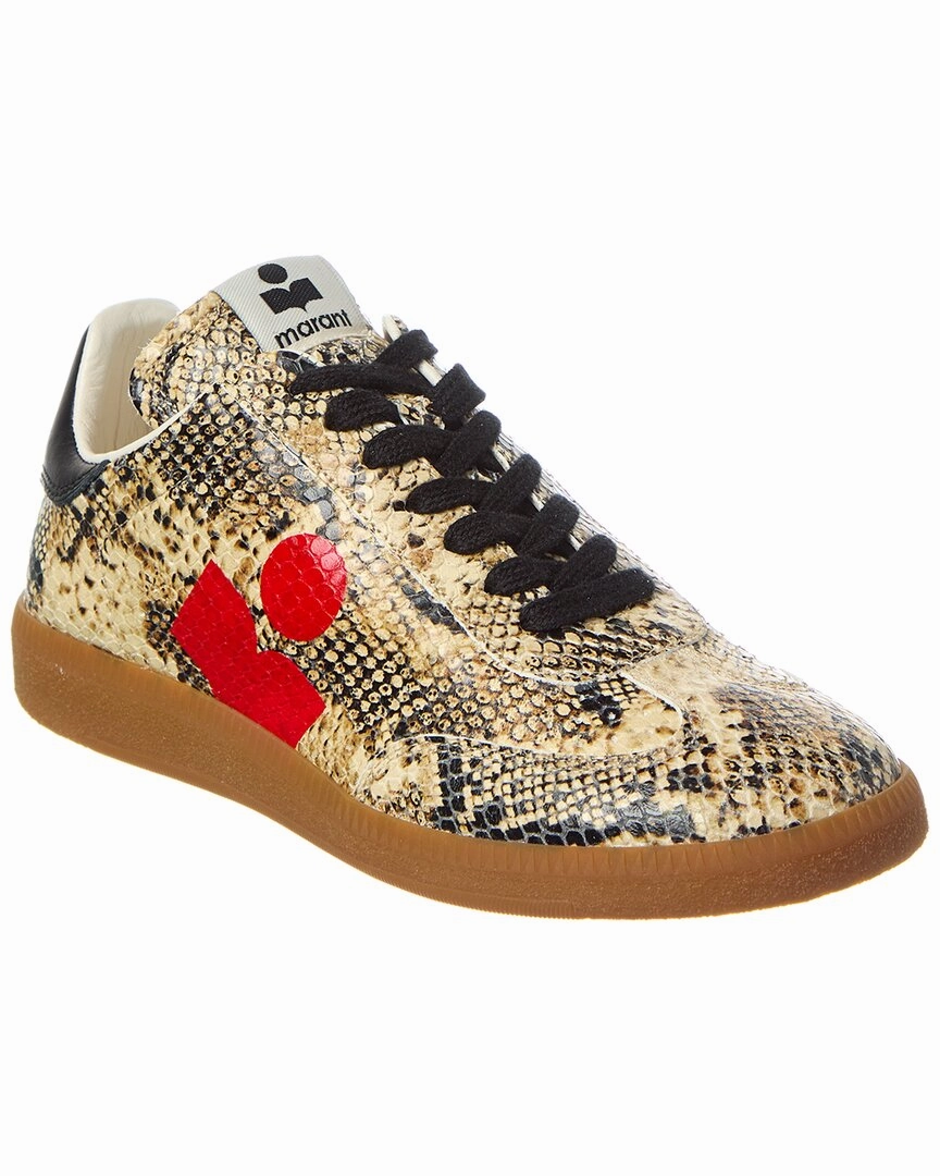 Aerodynamic Structure Isabel Marant Kaycee Leather Sneaker