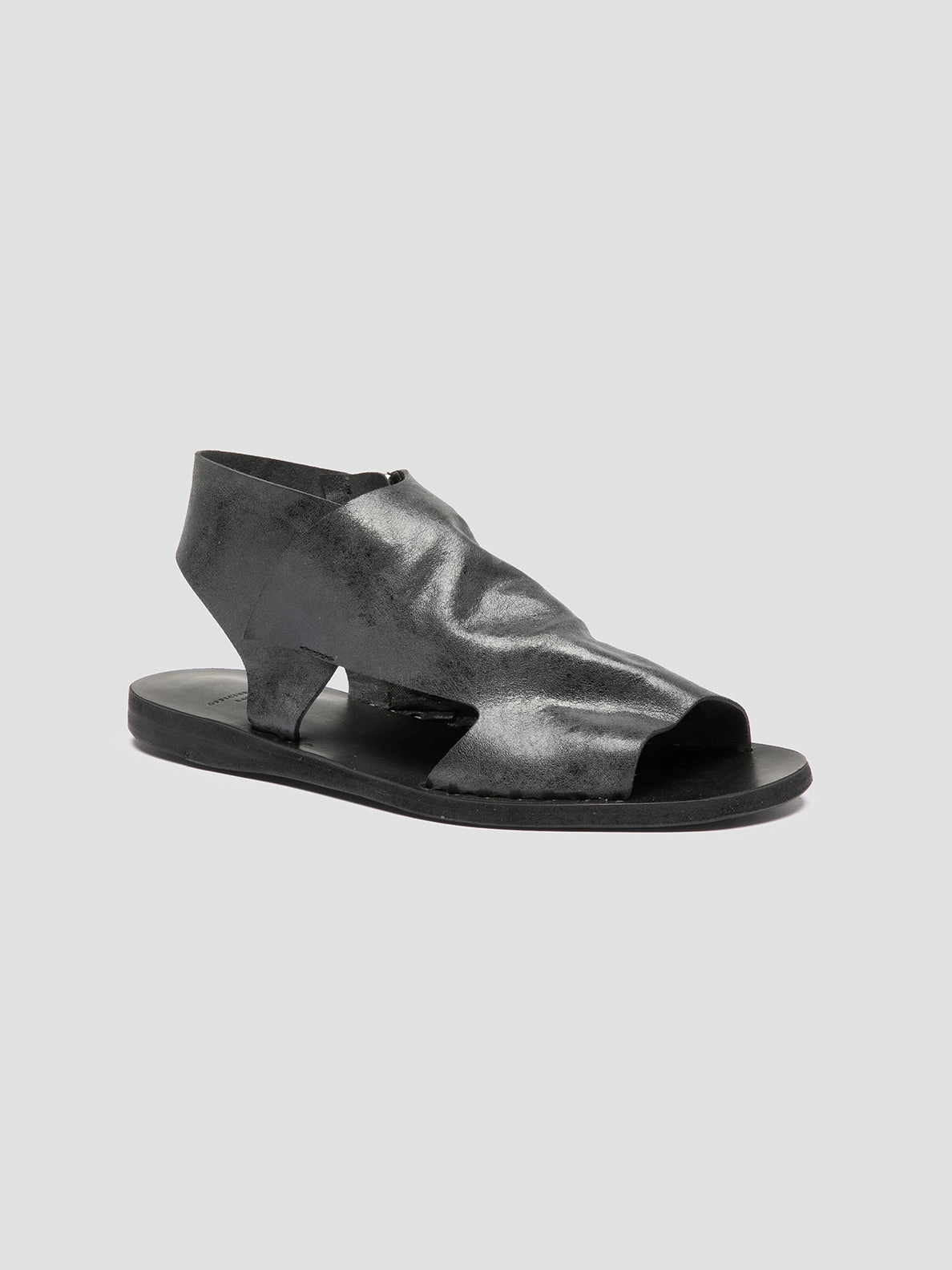 Relaxed Flip-flops ITACA 033 - Black Leather Sandals