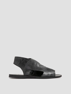 Cozy Vibe ITACA 033 - Black Leather Sandals