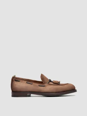 Versatile Wear IVIES 002 - Light Brown Suede Tassel Loafers