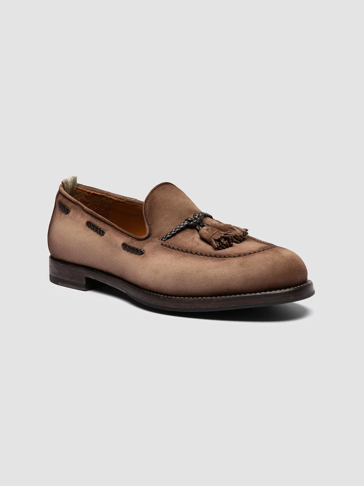 Casual Footwear Architect Choice IVIES 002 - Light Brown Suede Tassel Loafers