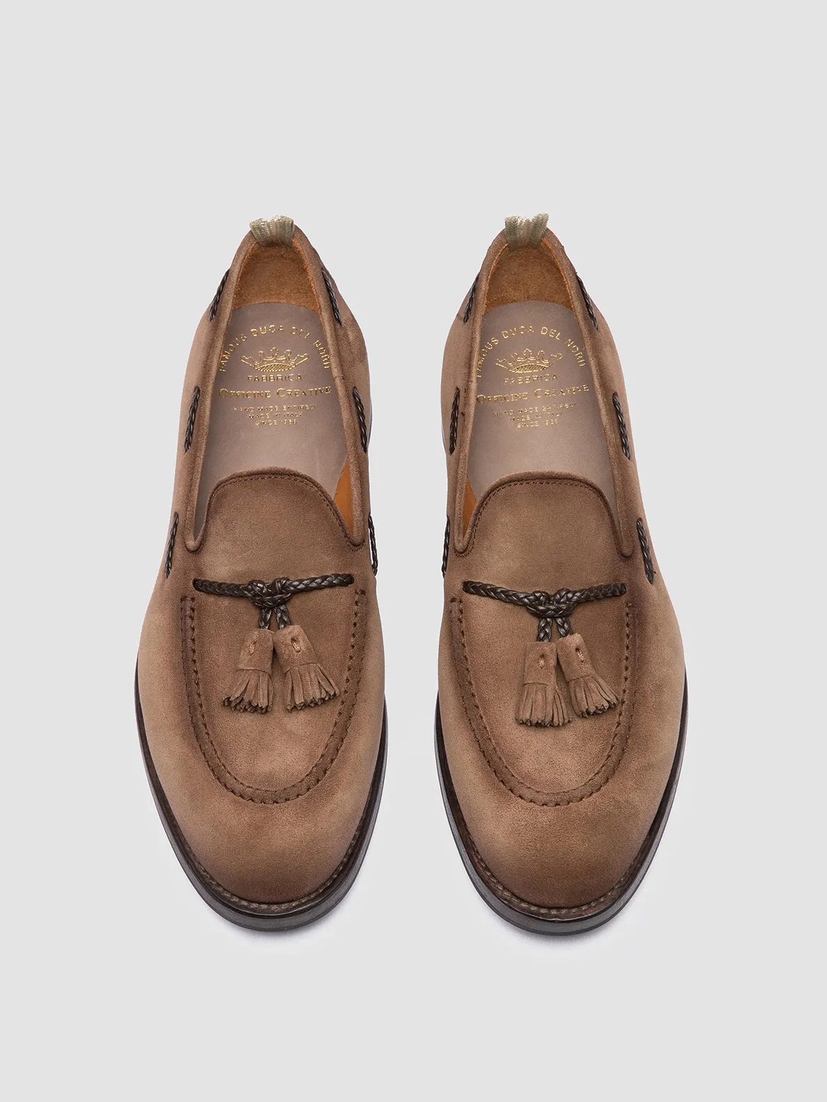Everyday Cushioning IVIES 002 - Light Brown Suede Tassel Loafers