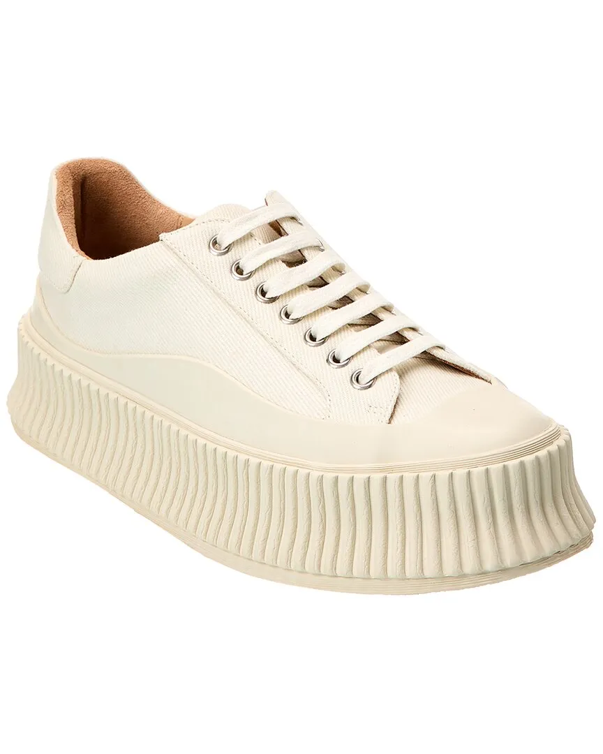 Jil Sander Logo Canvas Sneaker Full Cushion Fast Motion