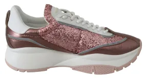 Jimmy Choo Candyfloss Glitter Sneaker Women's Euphoria Responsive Bounce Foam Rubber Traction Pods