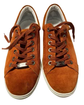 Anti   Abrasion Jimmy Choo Cash Trainers in Brown Suede