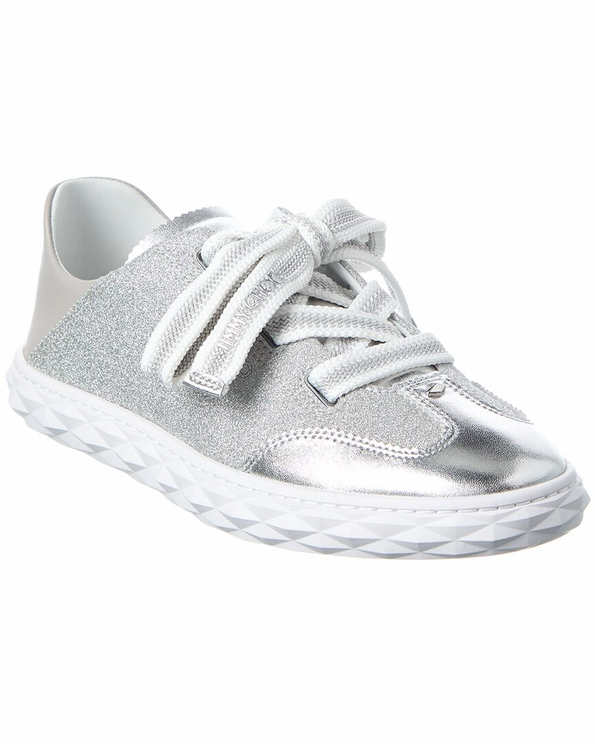 Silent Walk Sneaker Discounts Jimmy Choo Diamond Light Flex/F Glitter & Leather Sneaker