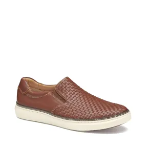 Johnston & Murphy Men's McGuffey 2 Woven Slip-On in Tan Arch   Support Herd Hike