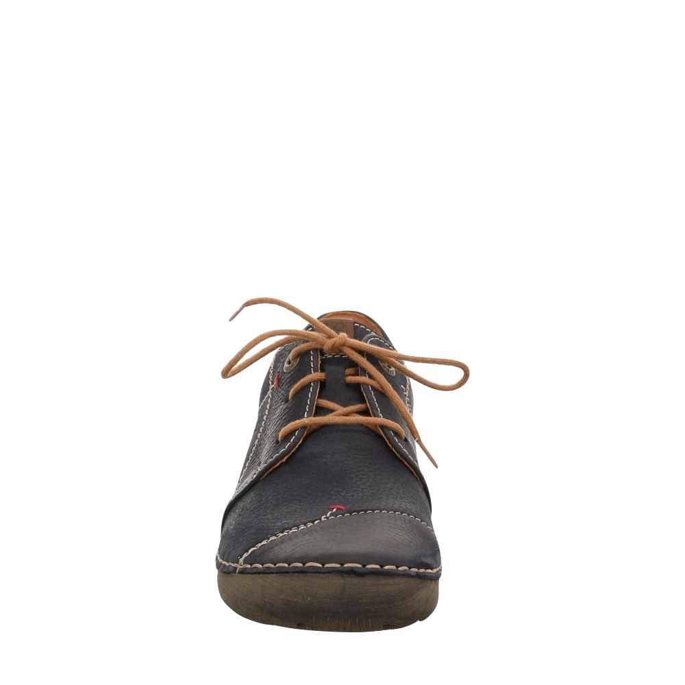 Day-Long Wear Josef Seibel Women's Fergey Nubuck Leather Lace in Ocean Navy