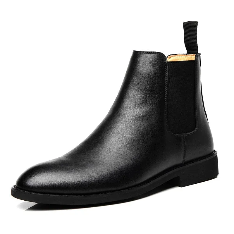 La annata - Elegant Chelsea Leather Boots For Men Full Hide