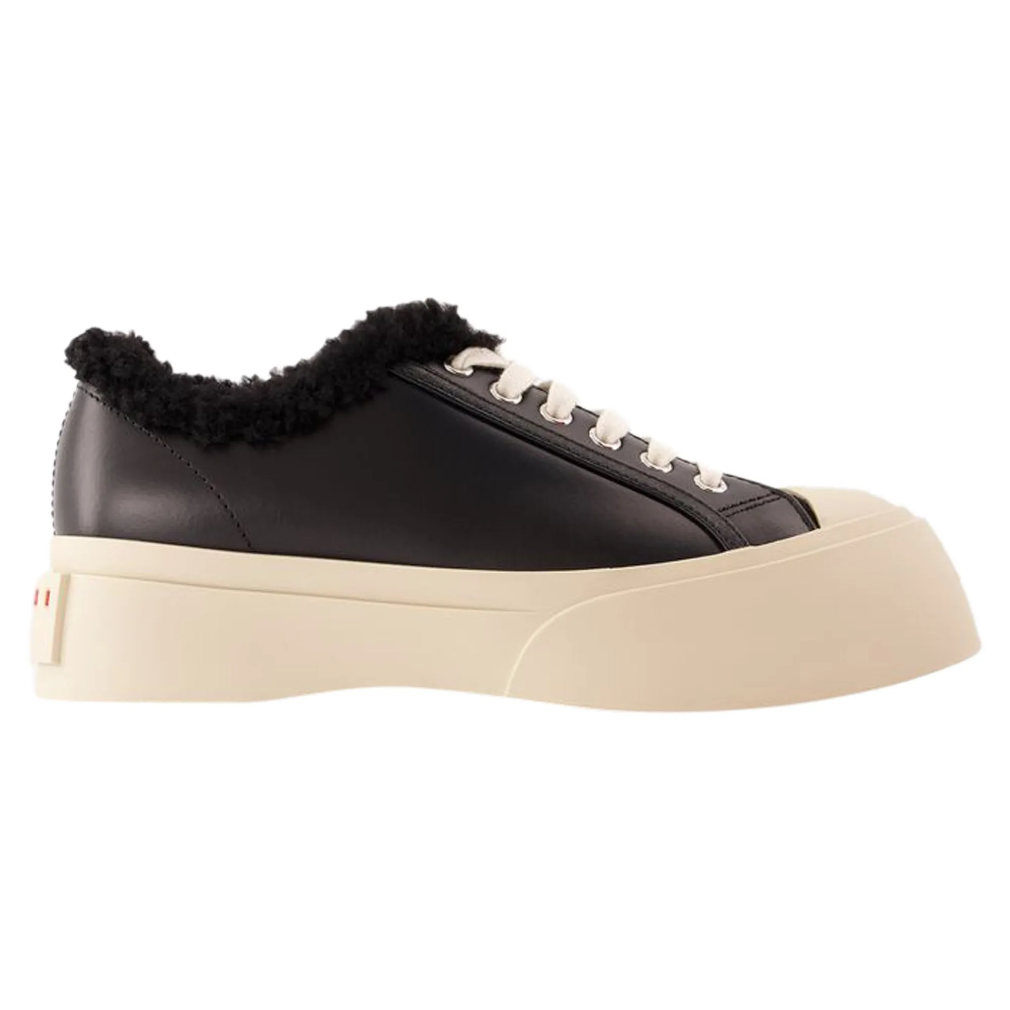 Lace Pablo Sneakers - Marni - Leather - Black Wide Toe Box Engineering All-around durability