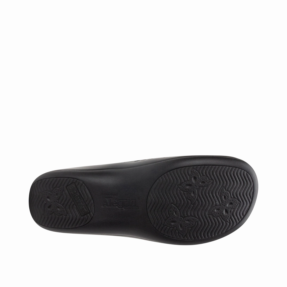 Alegria Women's Keli Slip Resistant Slip On in Plaid To Meet You Black Light duty Club Hike