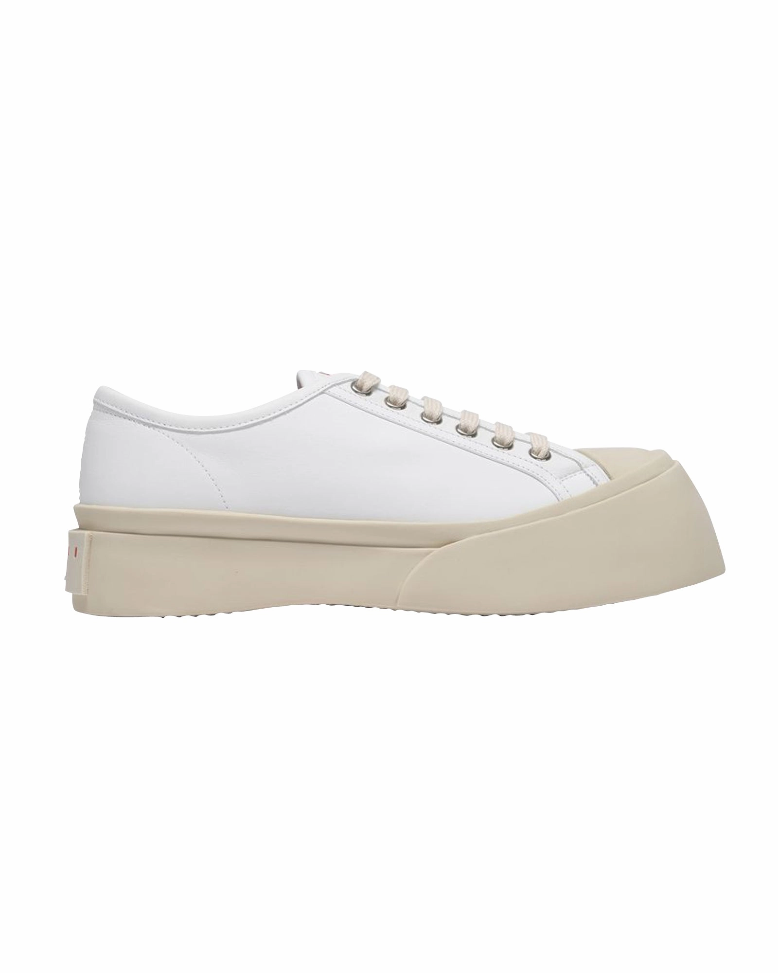 Laced Up Pablo Sneakers - Marni - Lily White - Leather Stable Design
