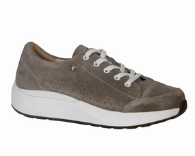 Ladies' Heidi Wide Sneakers In Fawn Suede Home Comfort