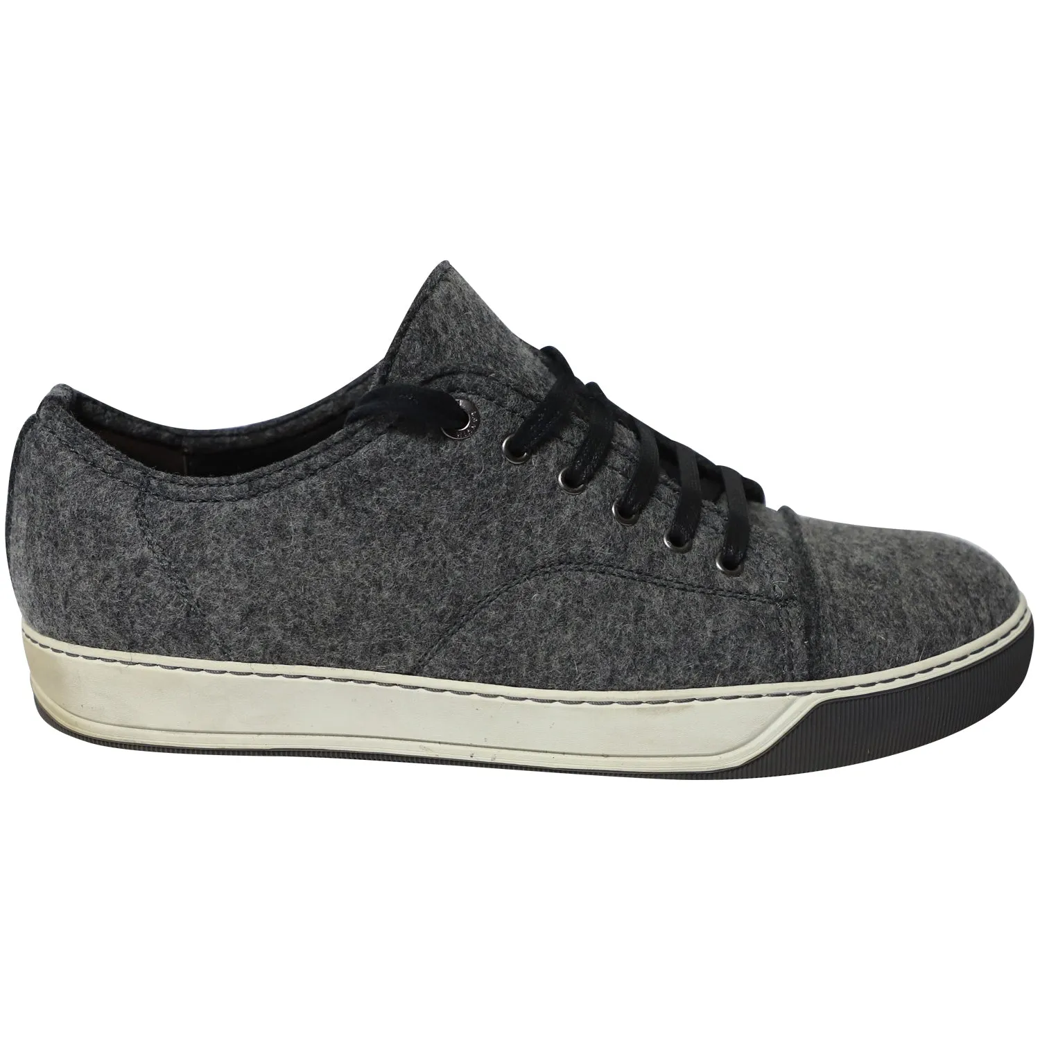 fitness goals Hypergrip Technology Lanvin DBB1 Felt Low-Top Sneakers in Grey Wool