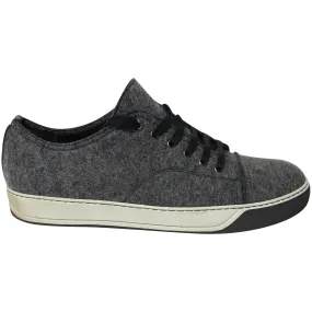fitness goals Hypergrip Technology Lanvin DBB1 Felt Low-Top Sneakers in Grey Wool