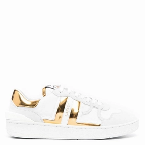 Lanvin Ladies Clay Low Top Leather Sneaker Balanced Base Hyperelastic Foam Layers