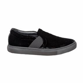 Foot alignment Lanvin Velvet Slip-on Sneakers - '10s