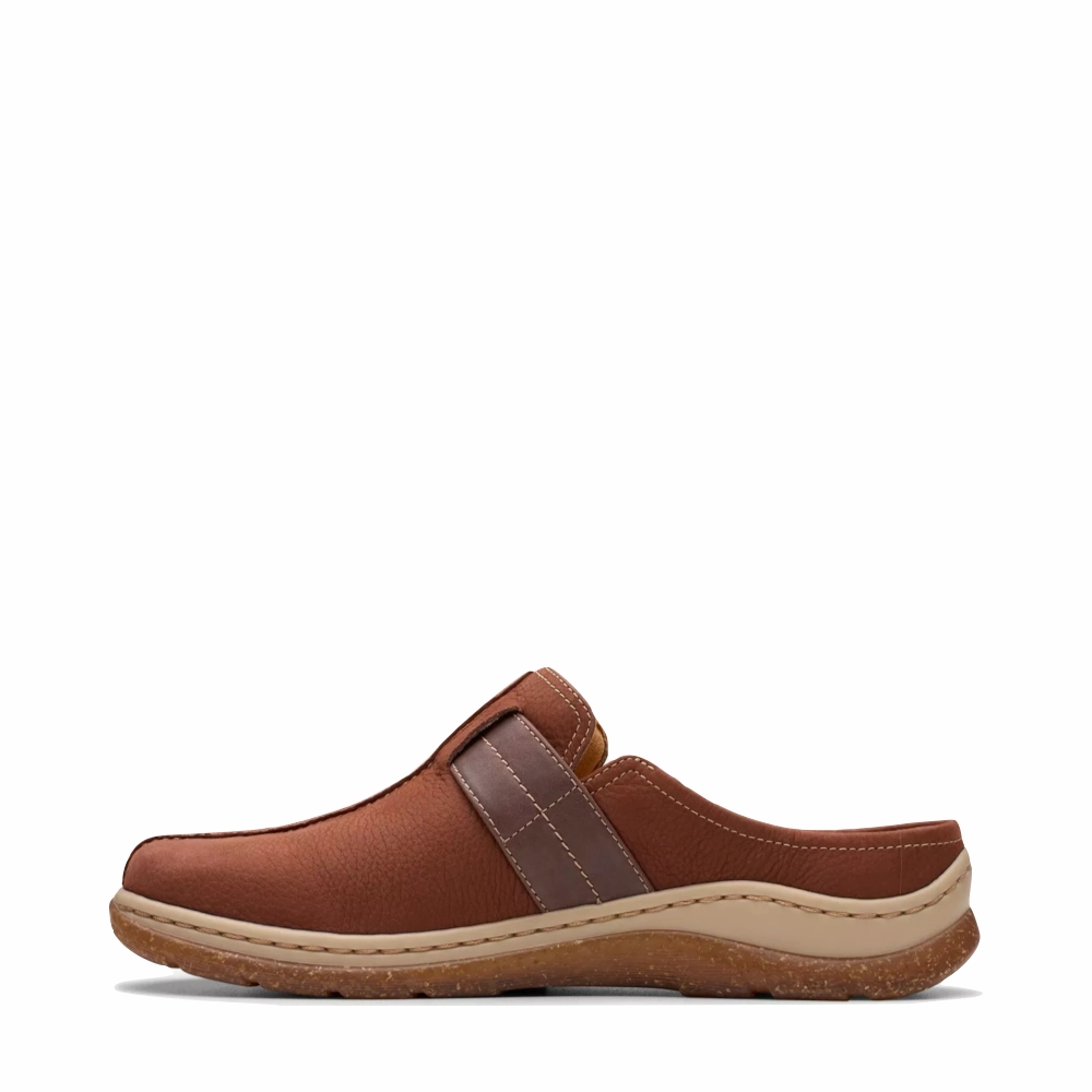 Flat Heel Sporty Look Clarks Women's Orlene Clog in Brittish Tan