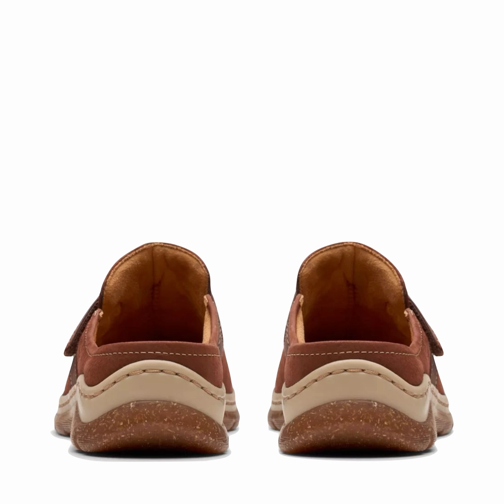 Clarks Women's Orlene Clog in Brittish Tan Comfy Layers Quick Walk