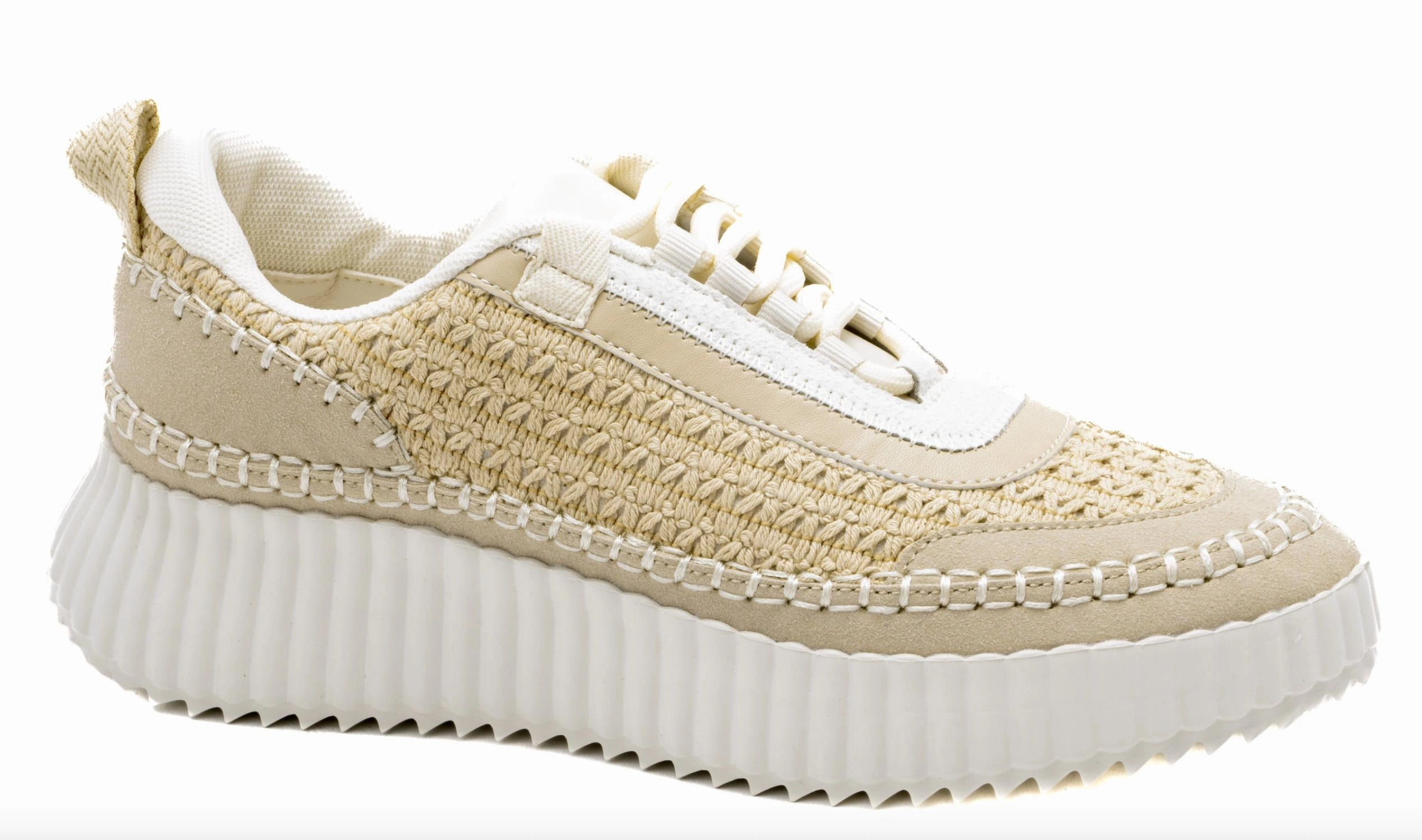 Heel Crash Pads Cork Adventure Sneaker In Beige