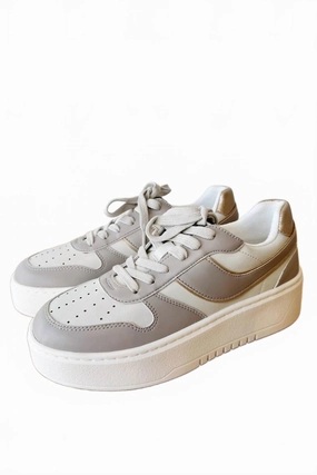 Full-Support Women Satine Platform Sneakers In Mink
