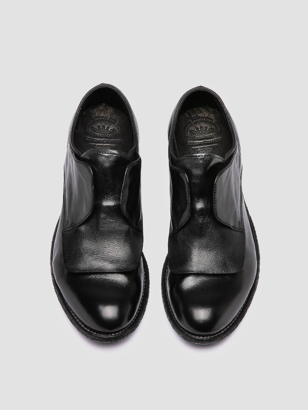 LEXIKON 550 - Black Leather Derby Shoes Full Leather