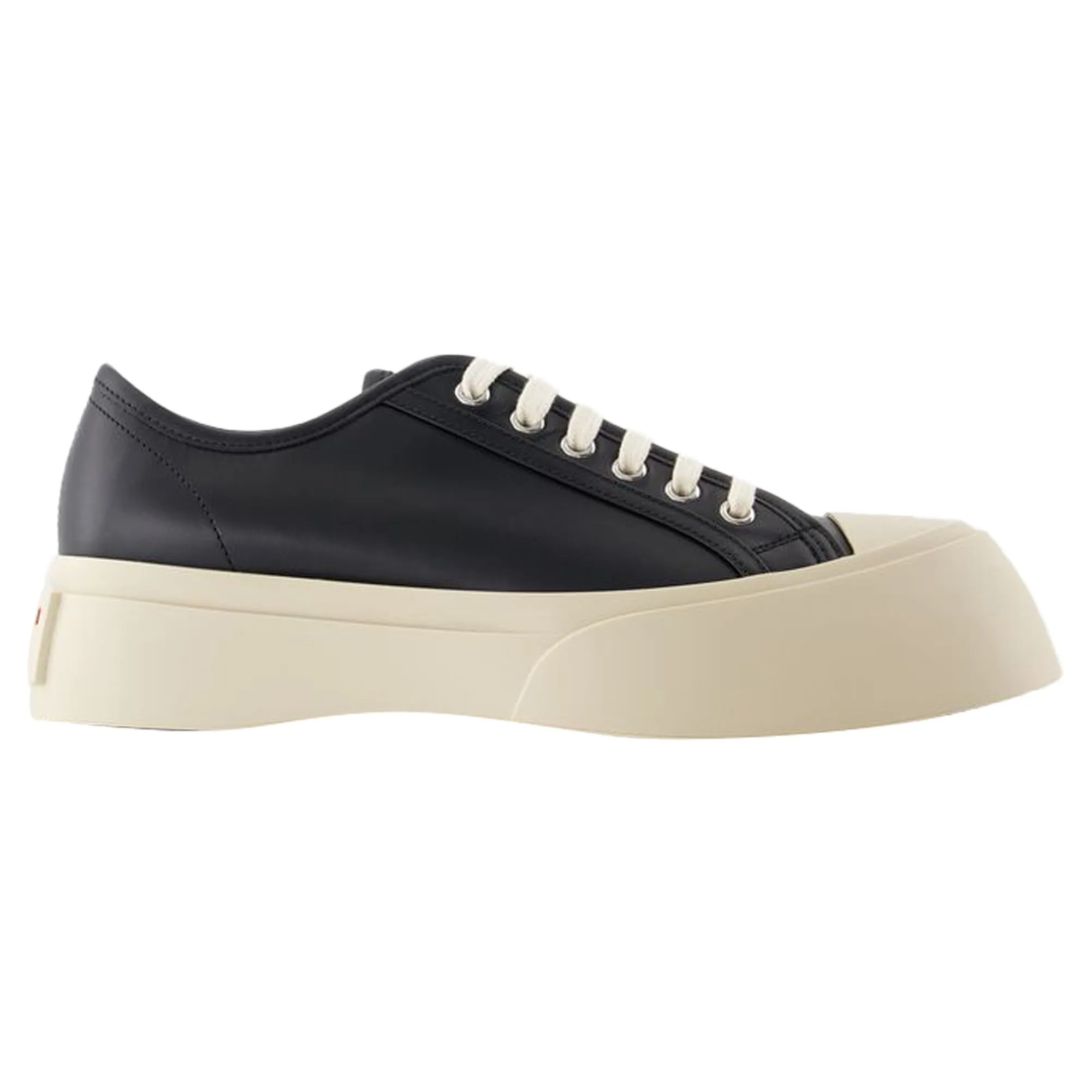 Laced Up Sneakers - Marni - Leather - Black Anti Skid Classic Activity