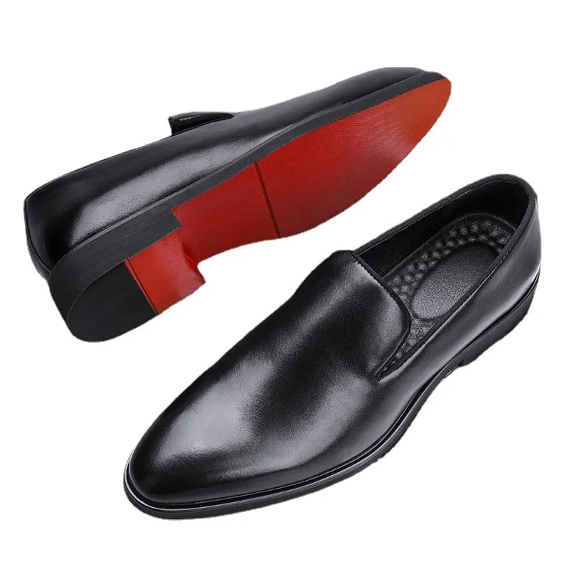 High Top The Rossi - Red Bottom Classic Leather Loafers