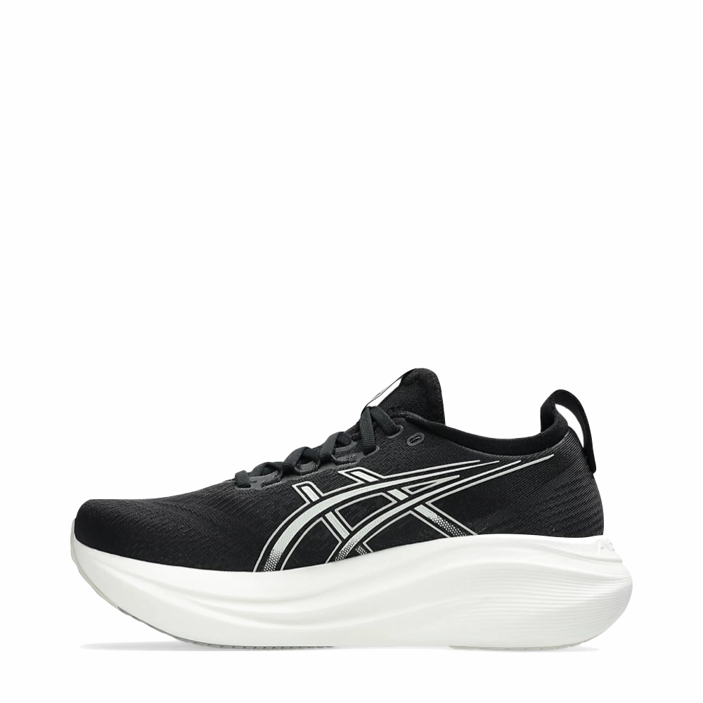 Summer Outfit Asics Women's Gel Nimbus 27 Sneaker in Black/Lake Grey