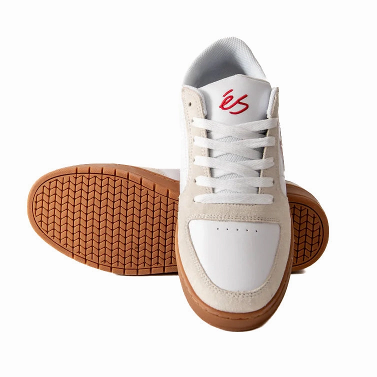 lightweight leather shoes Slip Resistant Outsole Grip Es - EOS JKWON (White/Gum) *SALE