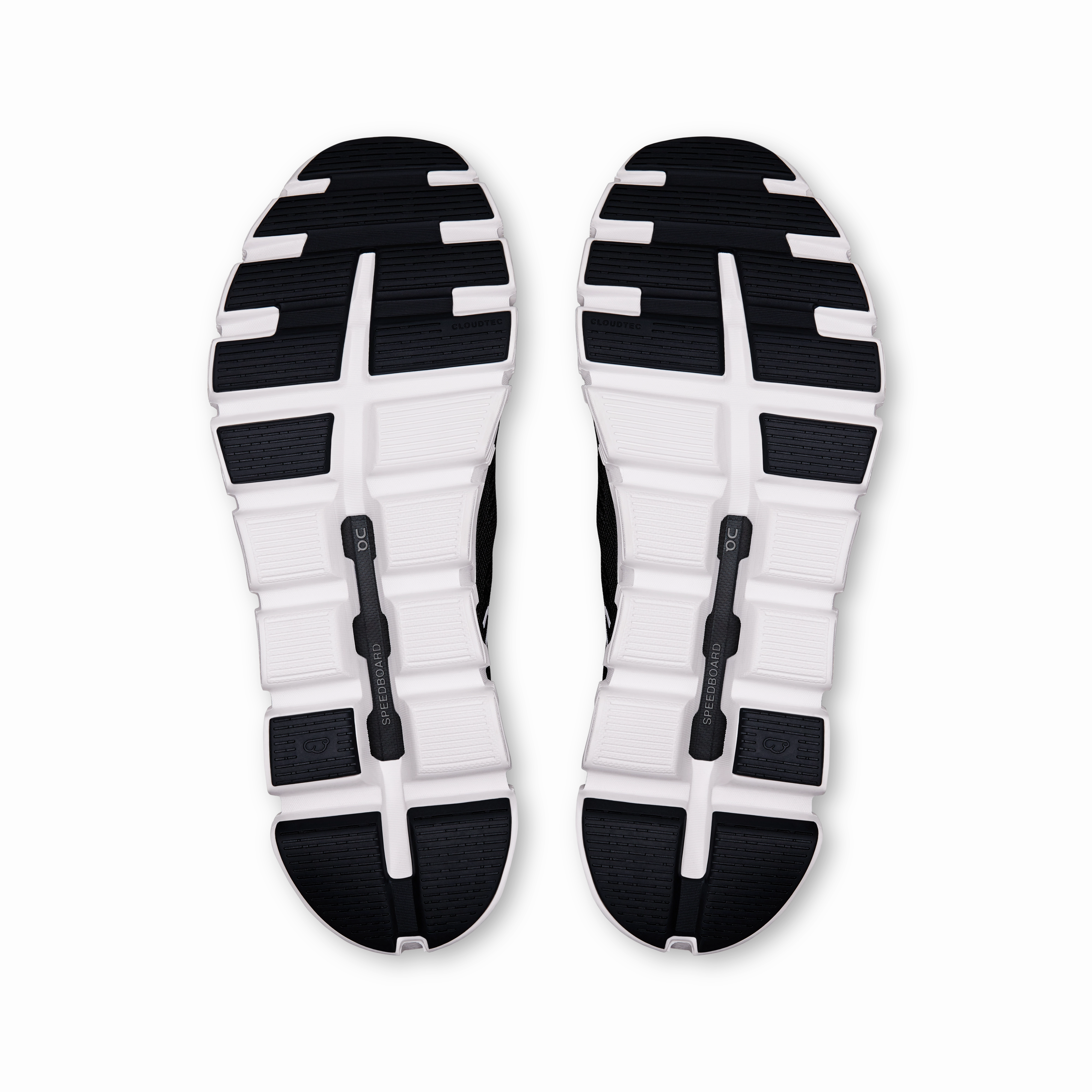 Neutral Stability Footbed On Running Men's Cloud 6 Coast Shoes - Black / White