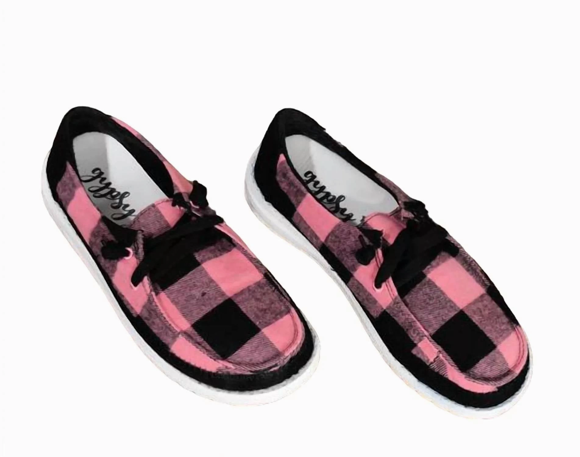 Women's Prima Sneakers In Pink/black Grounded Footbed Smooth Landing