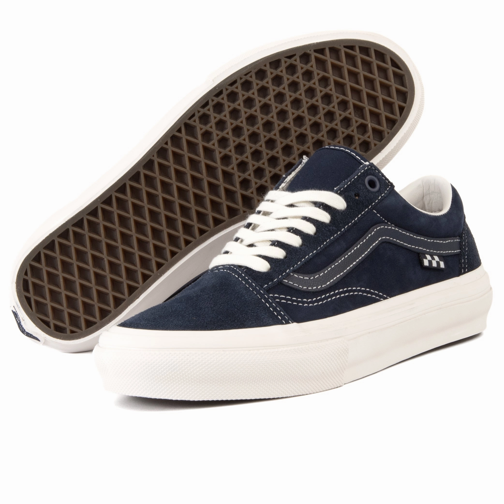 Vans - Skate Old Skool (Wrapped Deep Navy/Vintage)*SALE Ventilated Design sprint running shoes