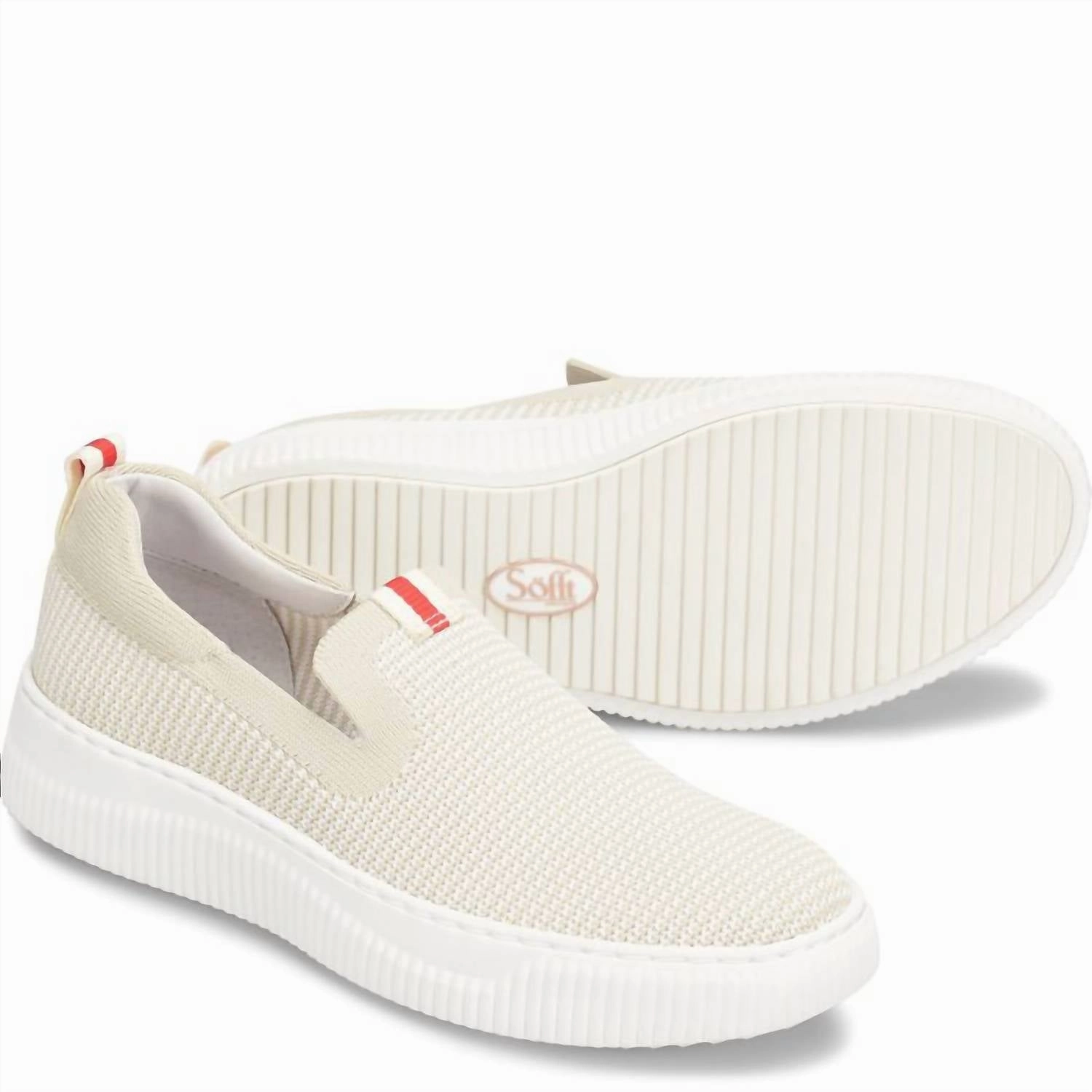 Women's Frayda Slip On Sneaker In Tofu Beige Abrasion Resistant Fabric