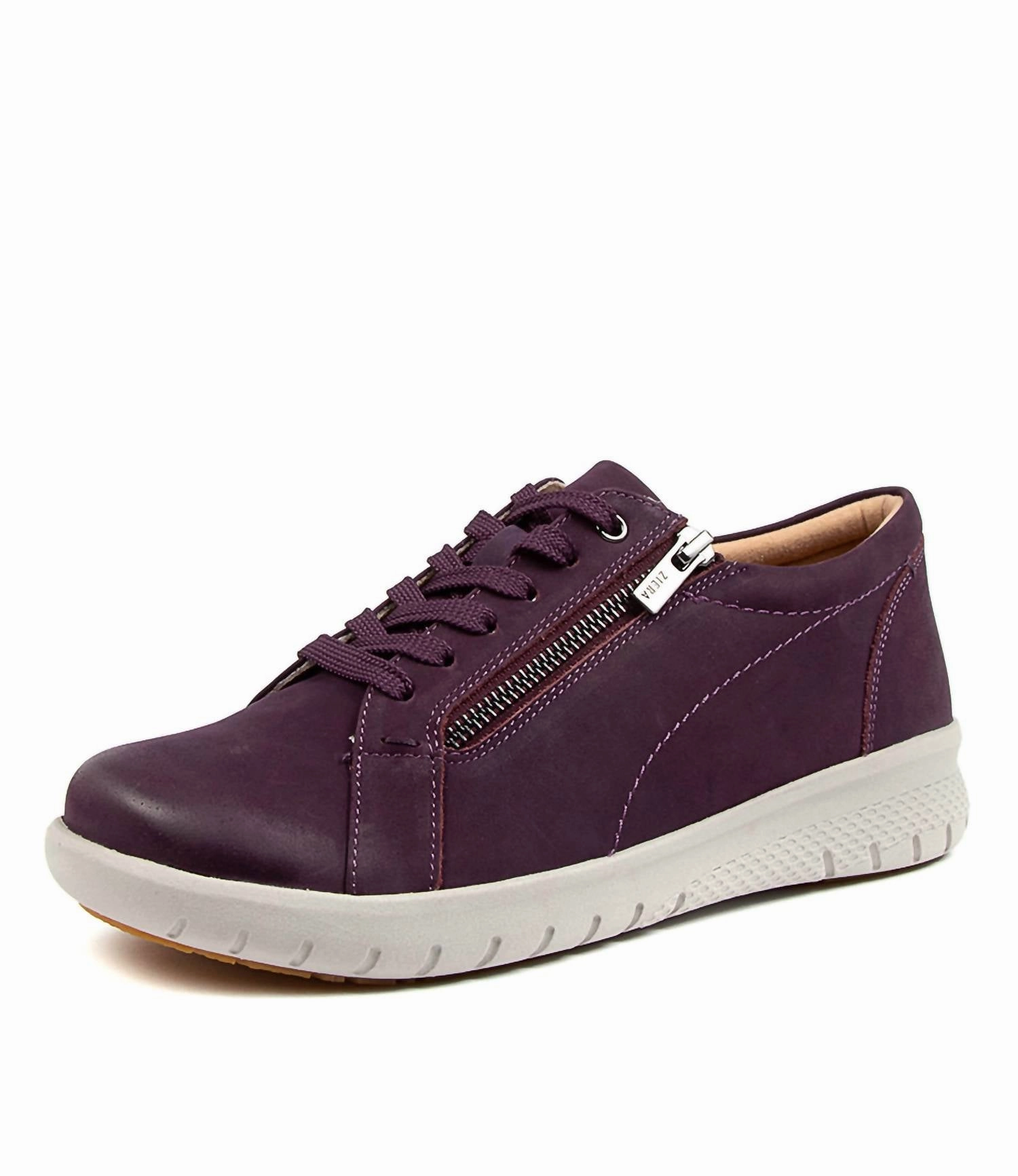 Women's Solar Sneakers In Purple Nubuck Breathable Zones