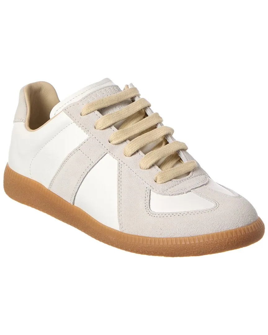 Reinforced Eyestay Action Fit Maison Margiela Replica Leather & Suede Sneaker