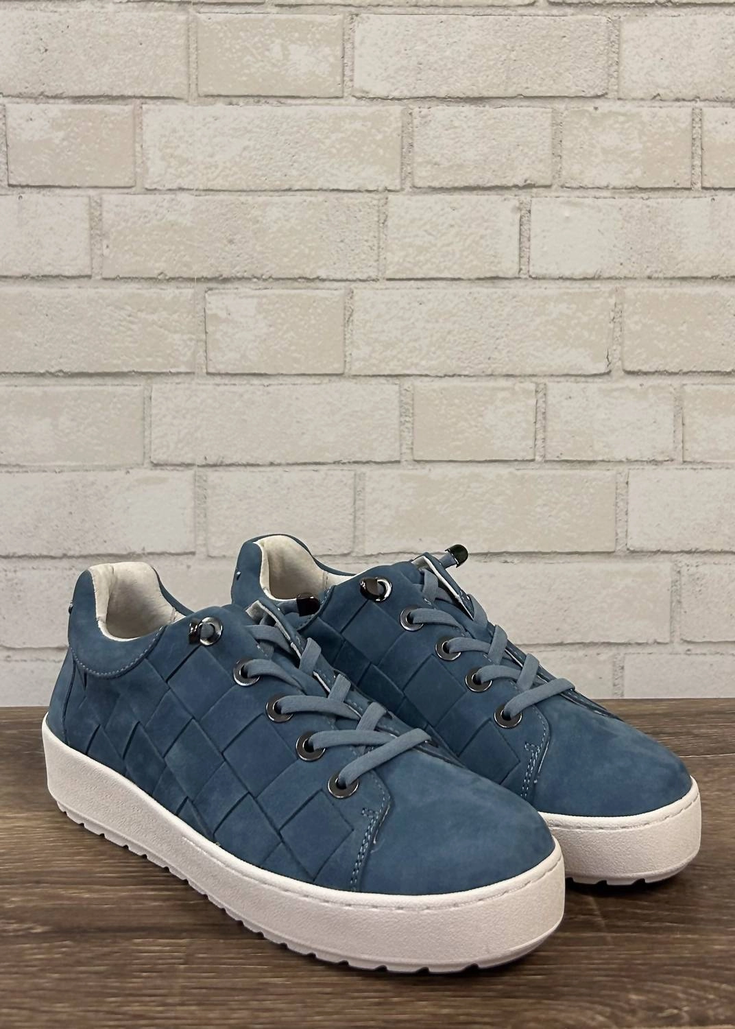 Foam Injected Chloe Sneakers In Denim