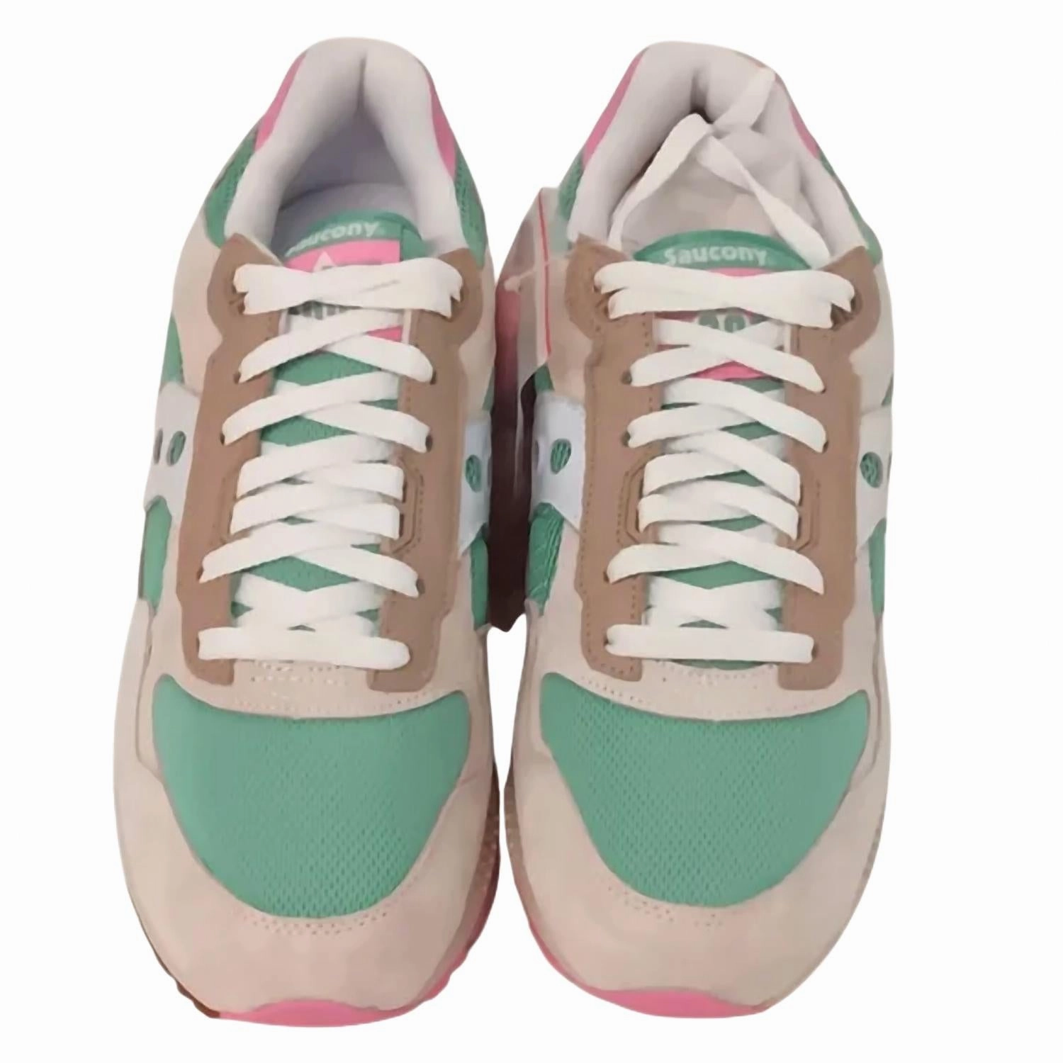 Walk Free Fit Anywhere Women's Shadow 5000 Essential Sneakers In White/olive/pink