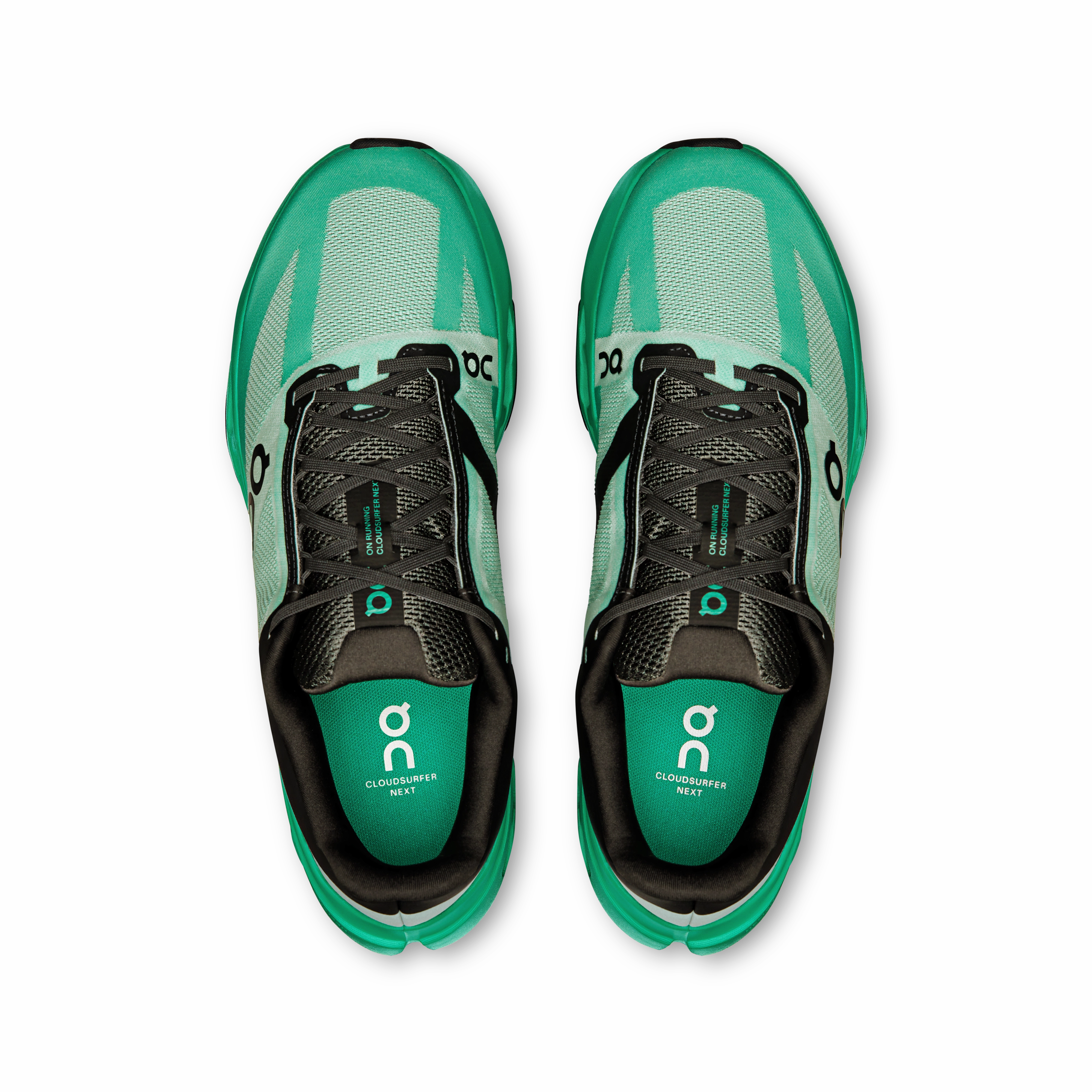 On Running Men's Cloudsurfer Next Shoes - Mint / Black Responsive Cushioning Tech