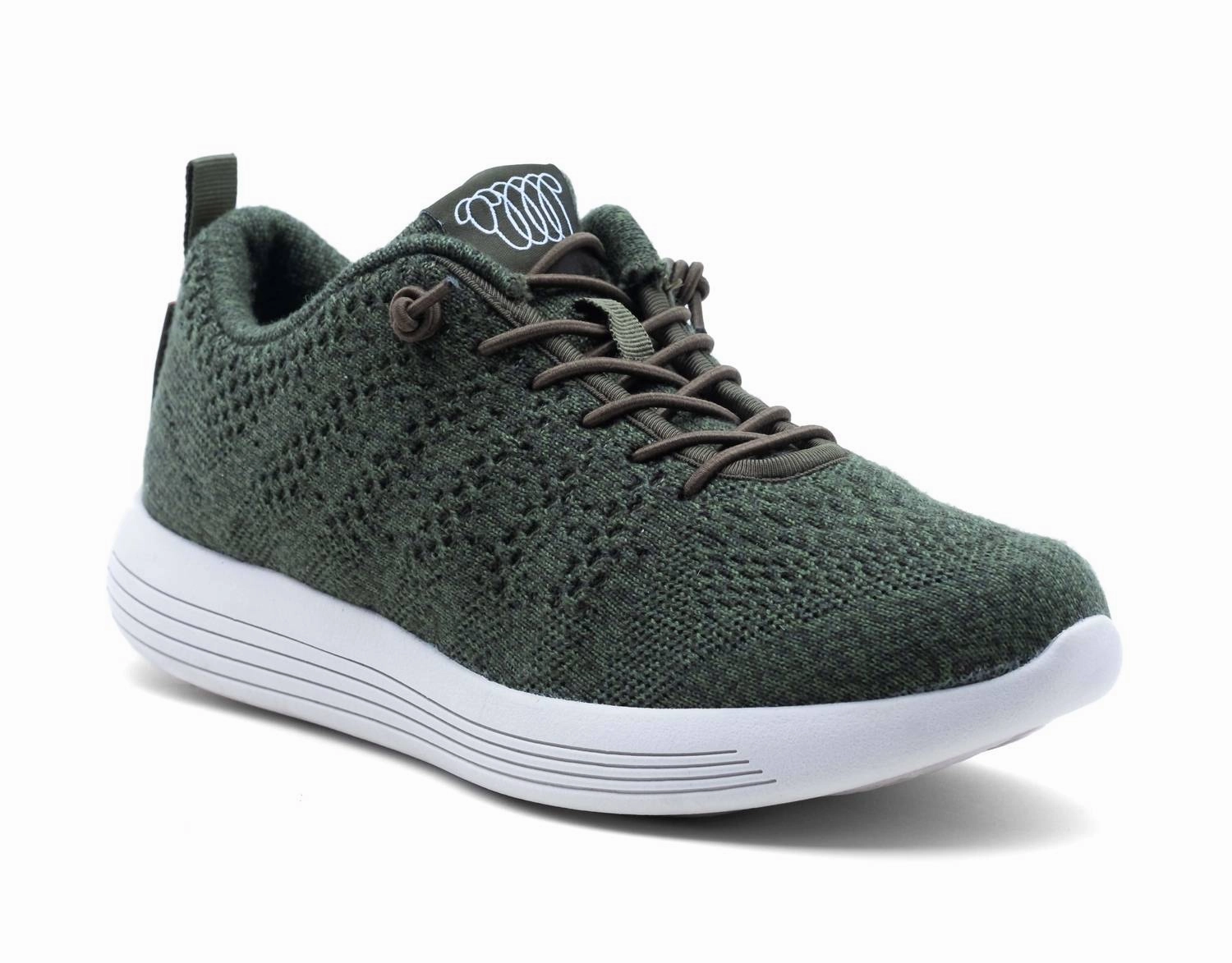 Orthopedic Certified Men's Belmont Sneaker In Green Merino Wool