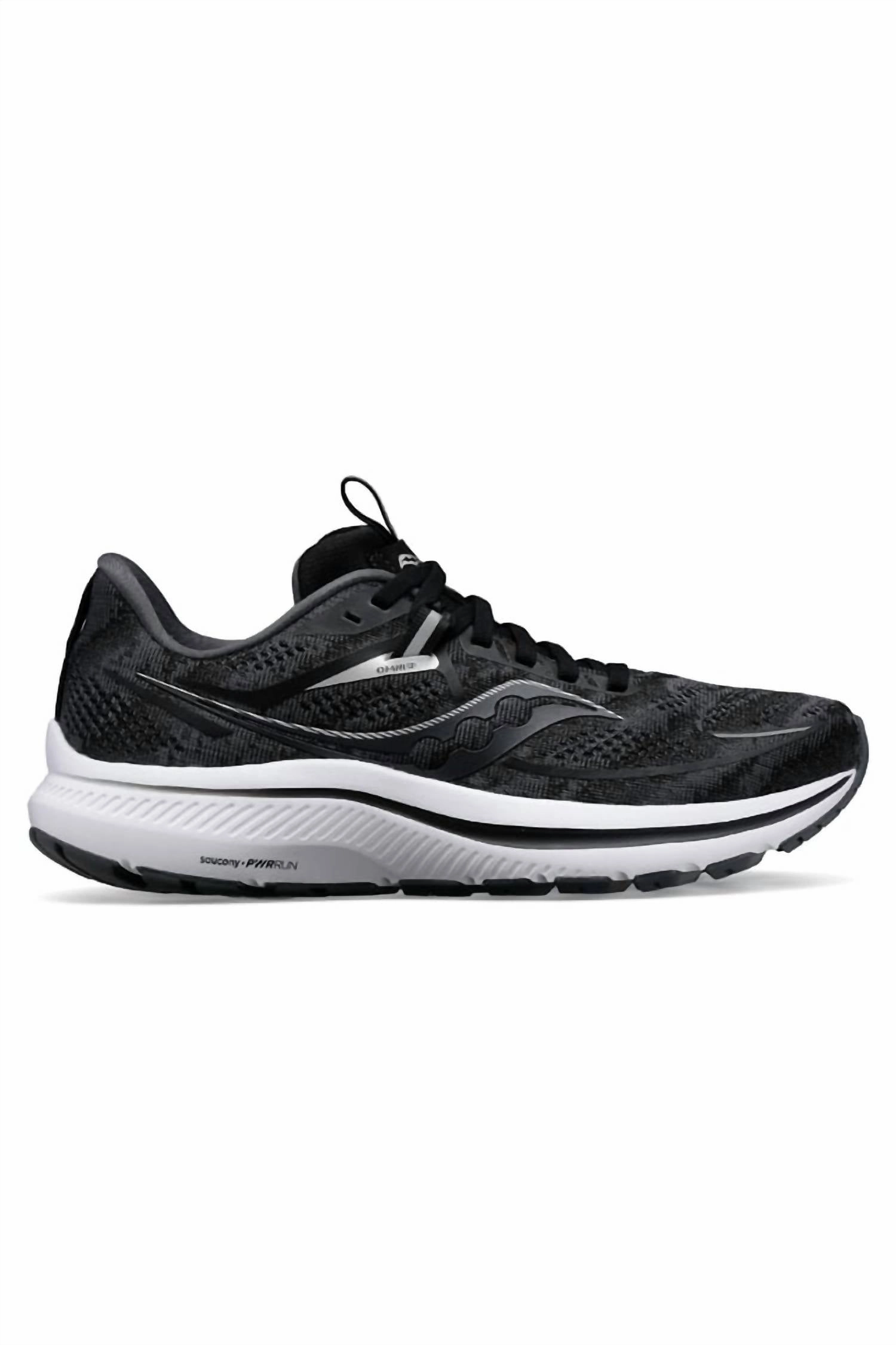 Men's Omni 21 Shoes In Black/white Streamlined silhouette Balanced Zone