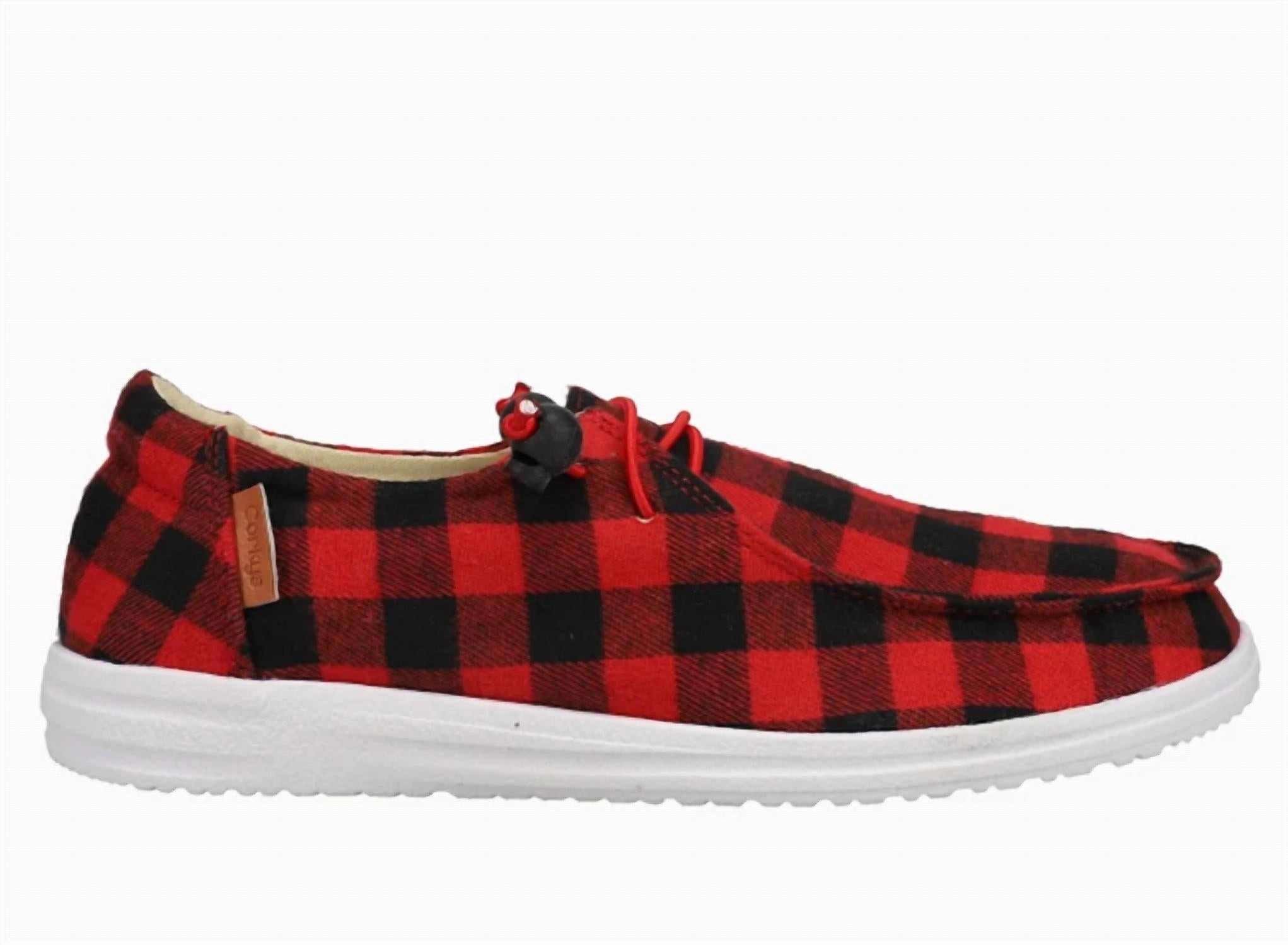 Women's Kayak Plaid Shoes In Red Everyday Touch