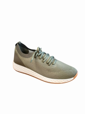 Outdoor Friendly Women's Lace-Up Sneaker In Olive