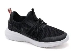 Bend Support Impact-absorbing fit Hey Girl Soft Serve Shoes In Black