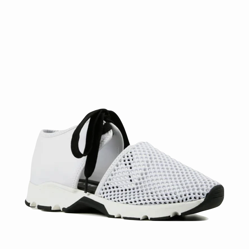 Comfortable Cushions All Black Women's Amazing Mesh Sneaker in White